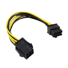 6 in female to 8 pin male pcie power cable