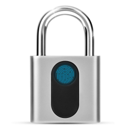 quick unlock rechargeable fingerprint padlock smart lock