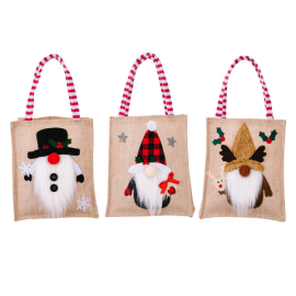 Christmas canvas tote bags