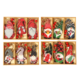 swedish wooden tags christmas hanging ornament