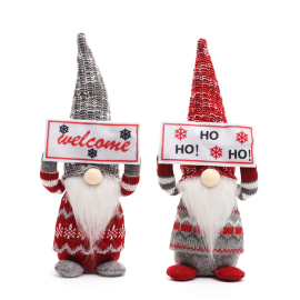 lighted santa claus plush doll gnomes tomte christmas decoration