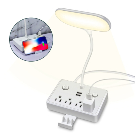 desk lamp usb power strip 4 ac outlets 2 usb ports