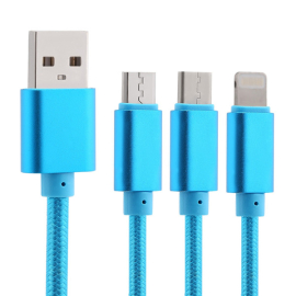 8 Pin Aluminum Alloy Copper Core Charge Data Transfer Cable iPhone 0.9M