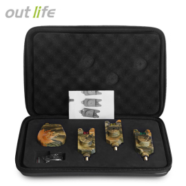 Outlife JY - 35 - 3 wireless camouflage fishing bite alarm set