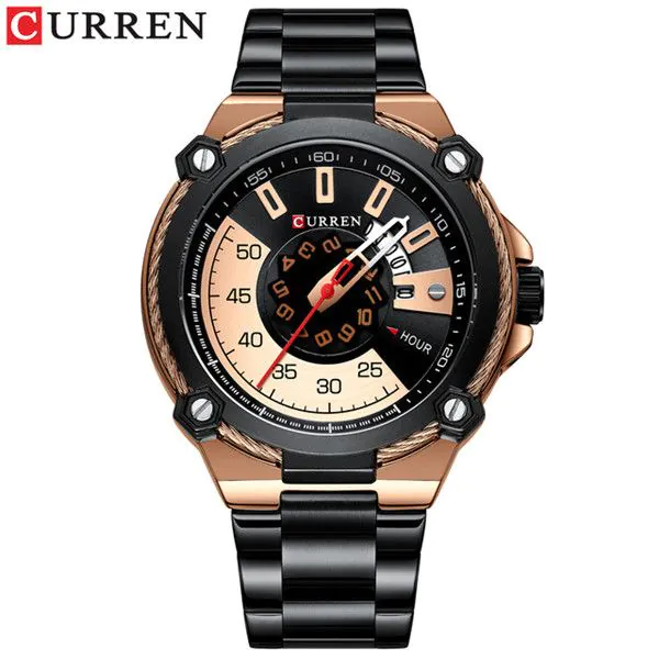 CURREN Classic Quartz Watches Luxury Stainless Steel Fashion Men's Watch  Chronograph 24Hour Date Simple Clock For Man Original - Walmart.com