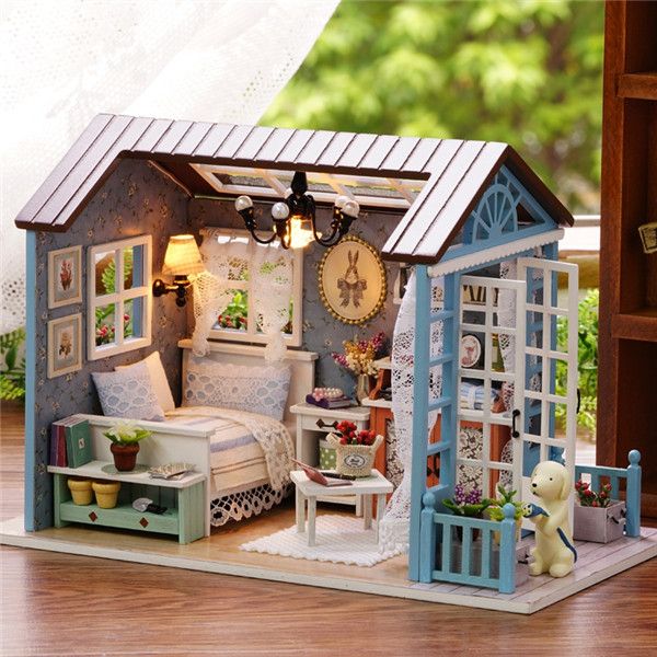 miniature wooden house kits