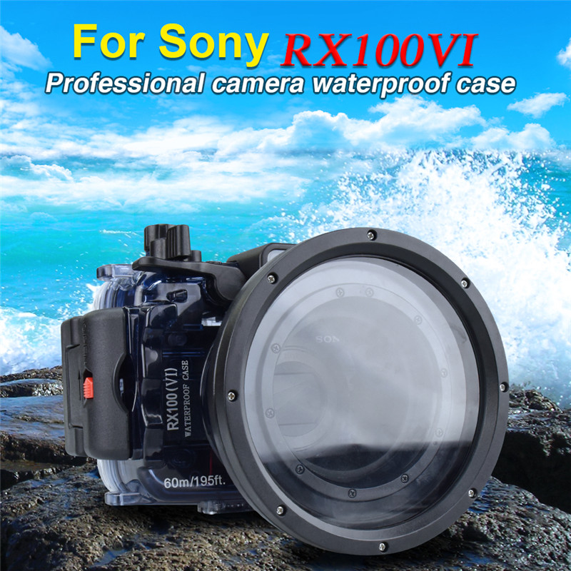 Meikon Sony RX100 VI Underwater Housing Waterproof Case