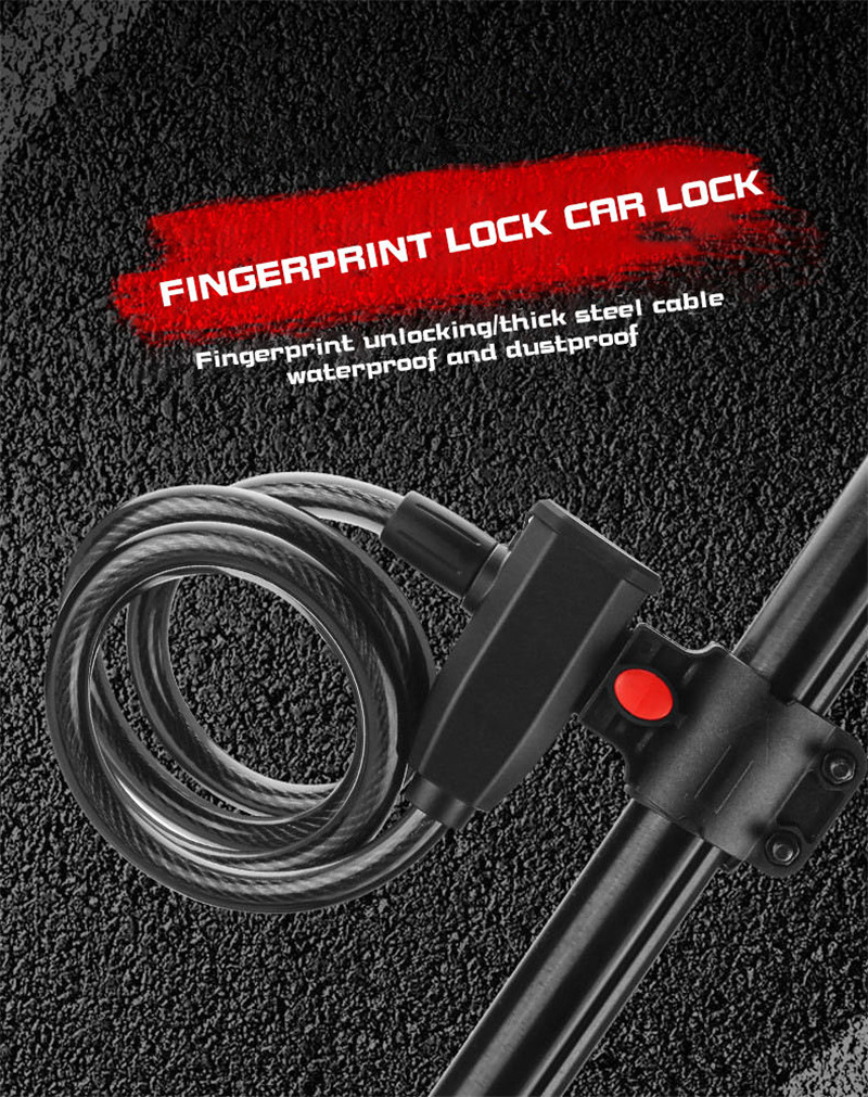 V1 fingerprint bicycle lock