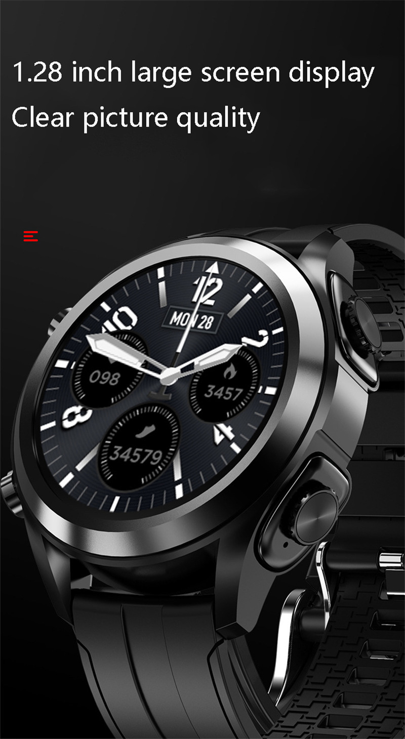 T10 bluetooth call smart watch with tws earphone