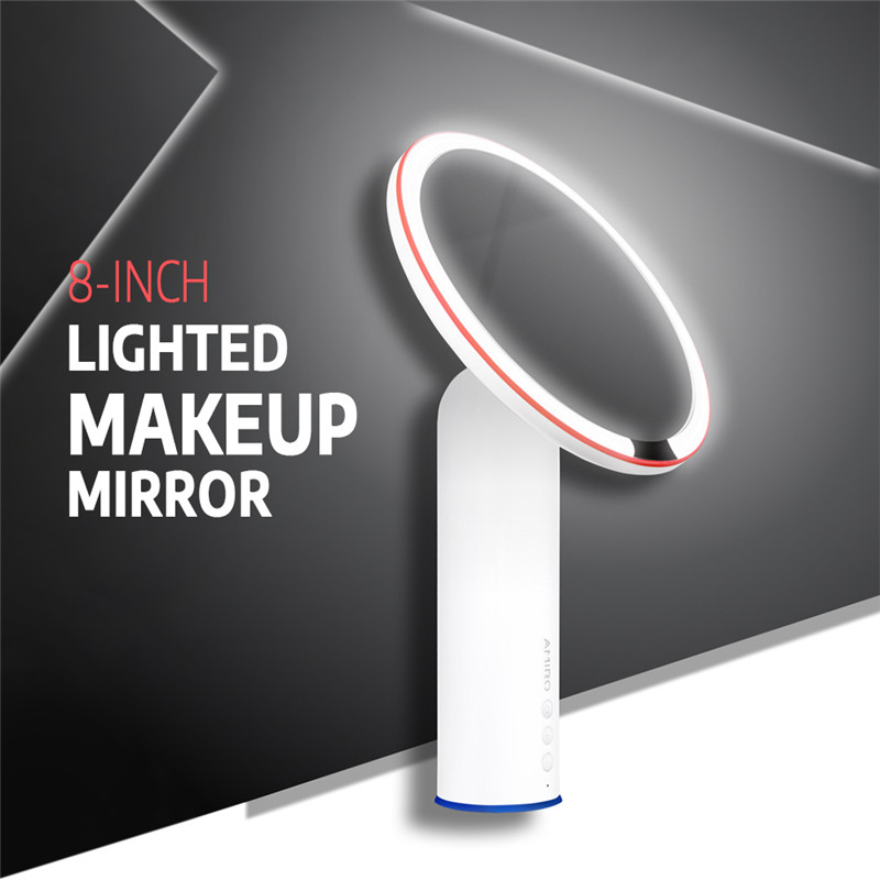 AMIRO 8-inch Lighted Makeup Mirror LED Sunlight Lamp