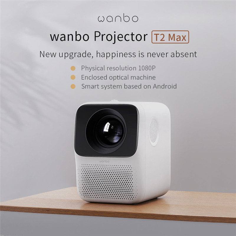 WANBO T2 max LCD projector LED 1080P portable mini home theater