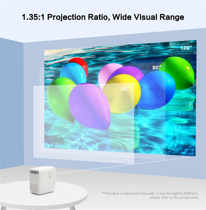 WANBO T2 max LCD projector LED 1080P portable mini home theater