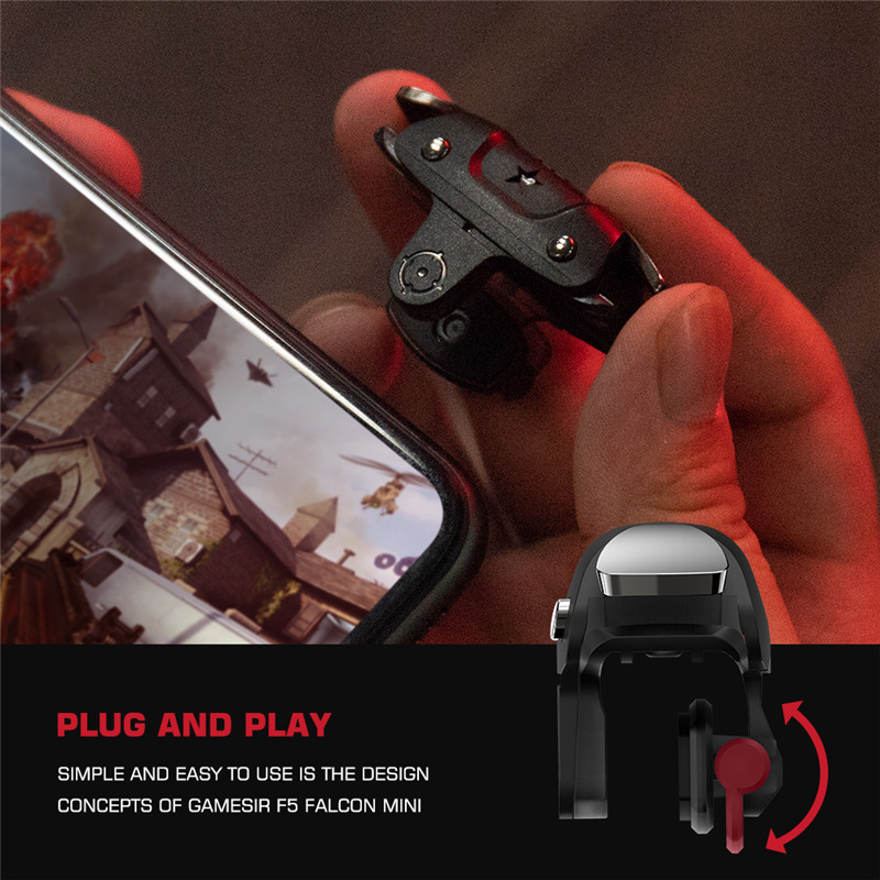 gamesir f5 falcon mini trigger mobile gamepad pubg button