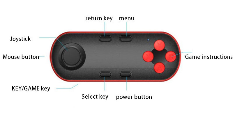 Mocute 051 wireless gamepad bluetooth ios android vr controller joystick