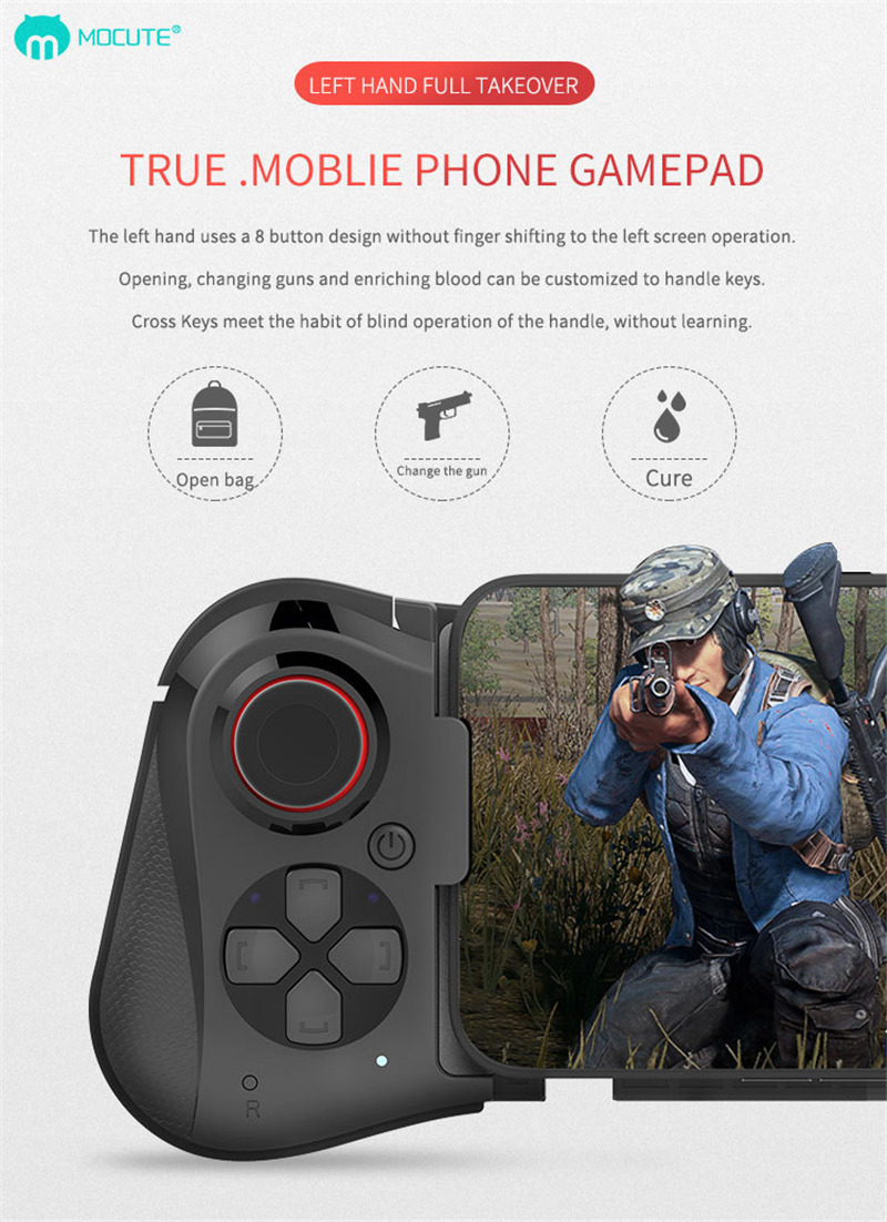 mocute 058 wireless gamepad bluetooth PUBG joystick vr controller