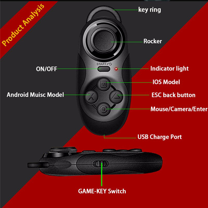 mocute 032 vr gamepad joystick wireless remote control