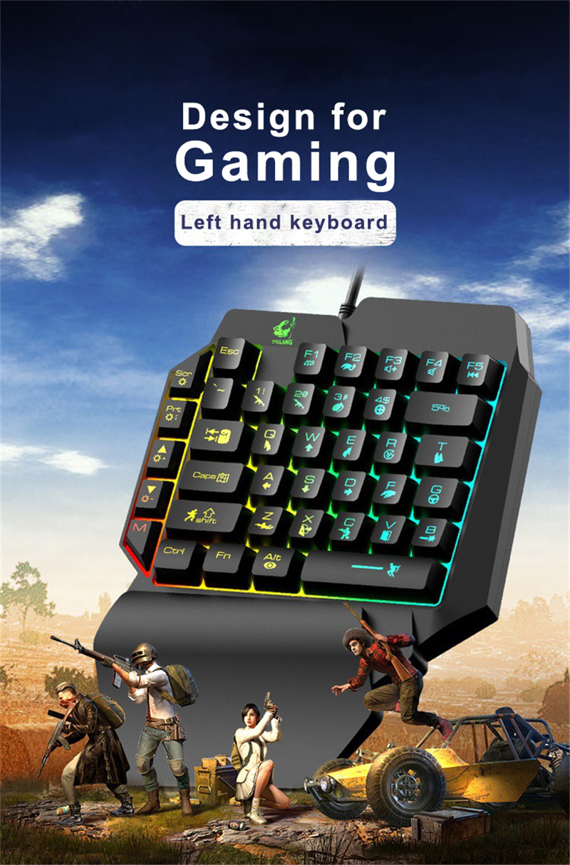 mocute k15 left hand game keyboard