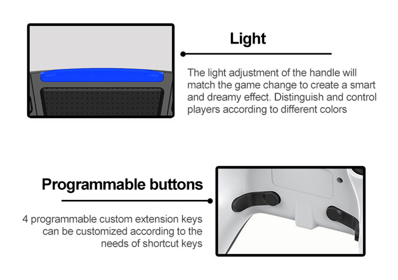 GM-P02 wireless controller bluetooth gamepad for PS4