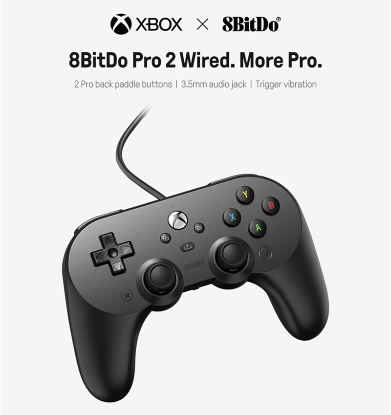 8BitDo pro 2 wired controller joystick gamepad for xbox