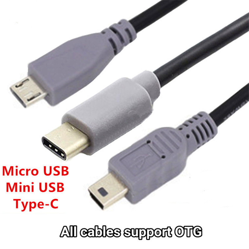 USB C to micro USB mini USB type c OTG adapter cable