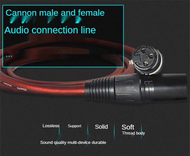 canon line audio tuning microphone XLR cable