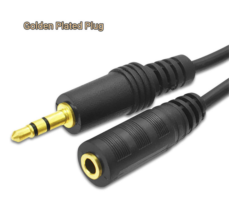 3.5mm jack male to female audio extension cable