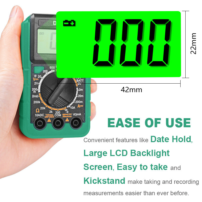 handskit DT-33D digital multimeter auto AC/DC voltage meter