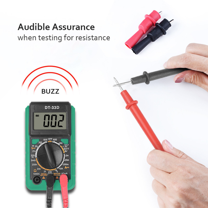 handskit DT-33D digital multimeter auto AC/DC voltage meter