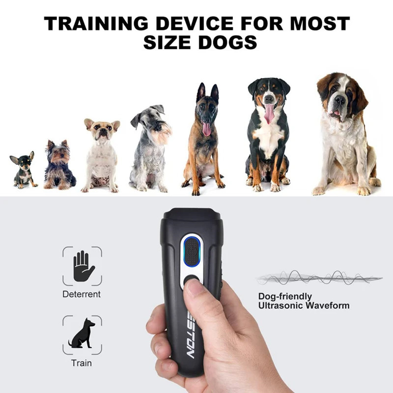 dog repeller ultrasonic stop bark deterrent training device