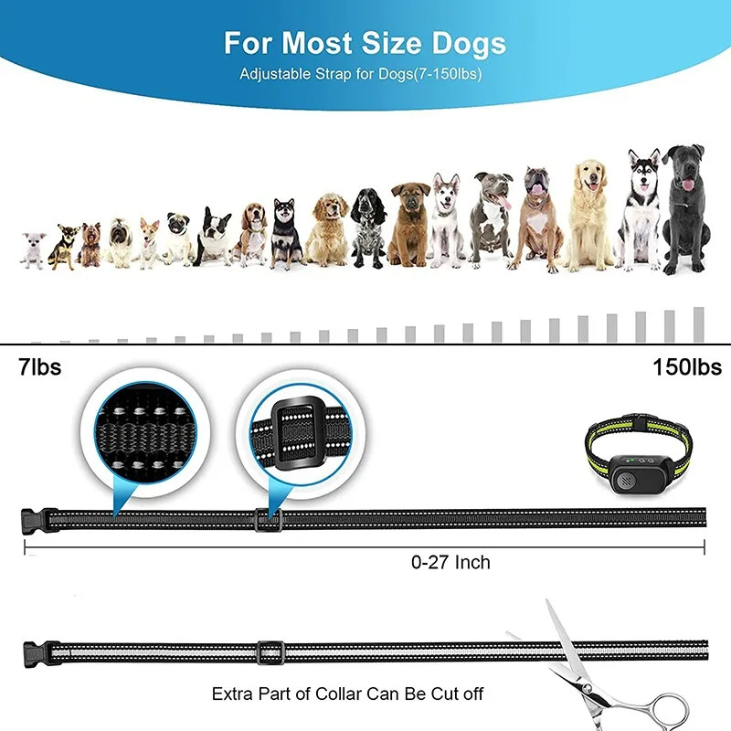 digital automatic stop barking dog collar