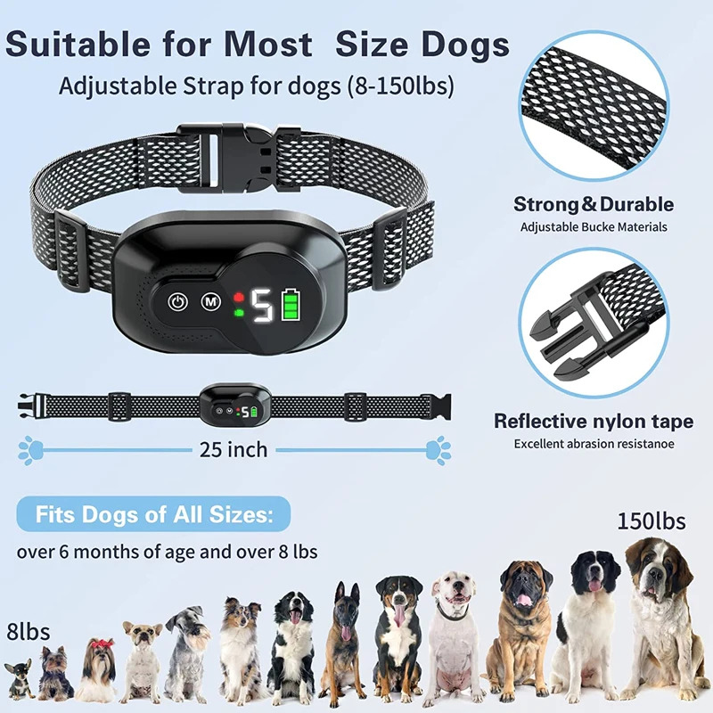 electric ultrasonic stop barking device smart dog collar