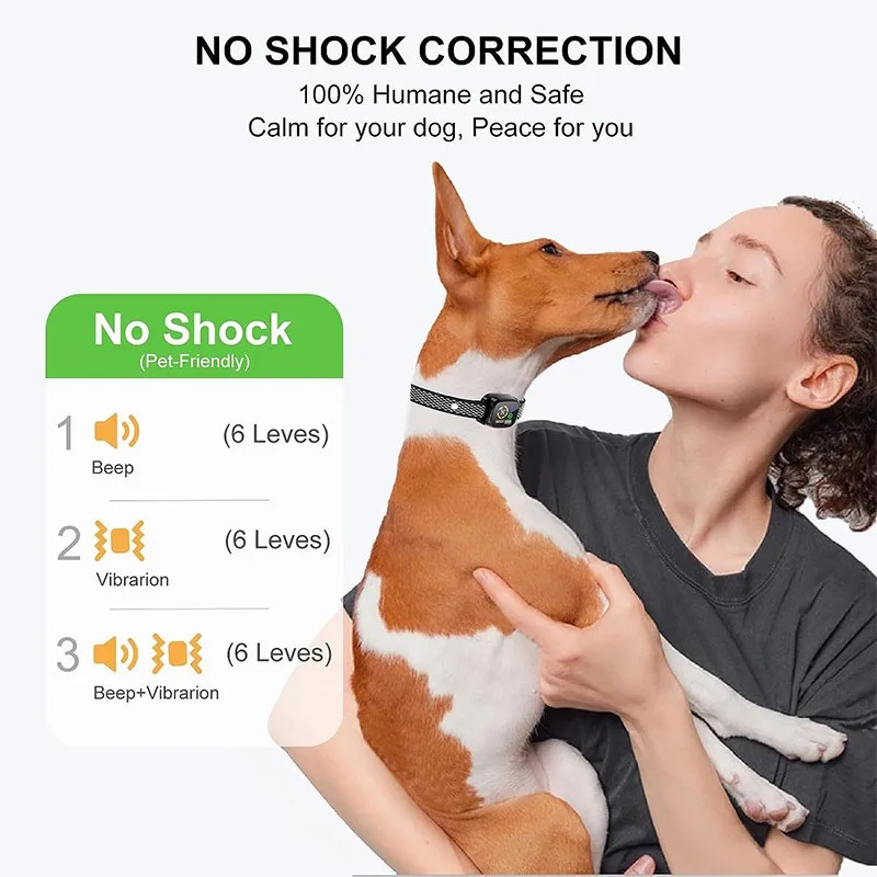 electric ultrasonic automatic stop barking training dog collar