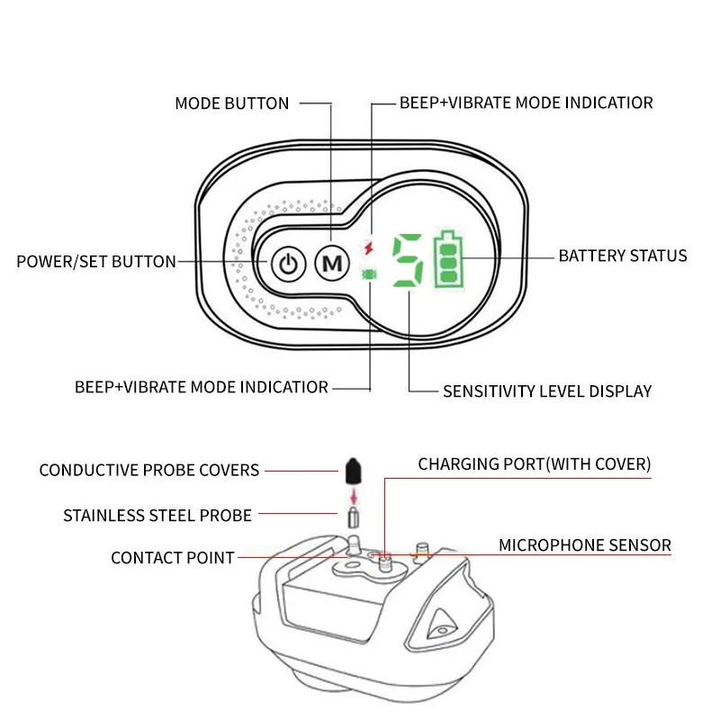 electric automatic stop barking dog collar