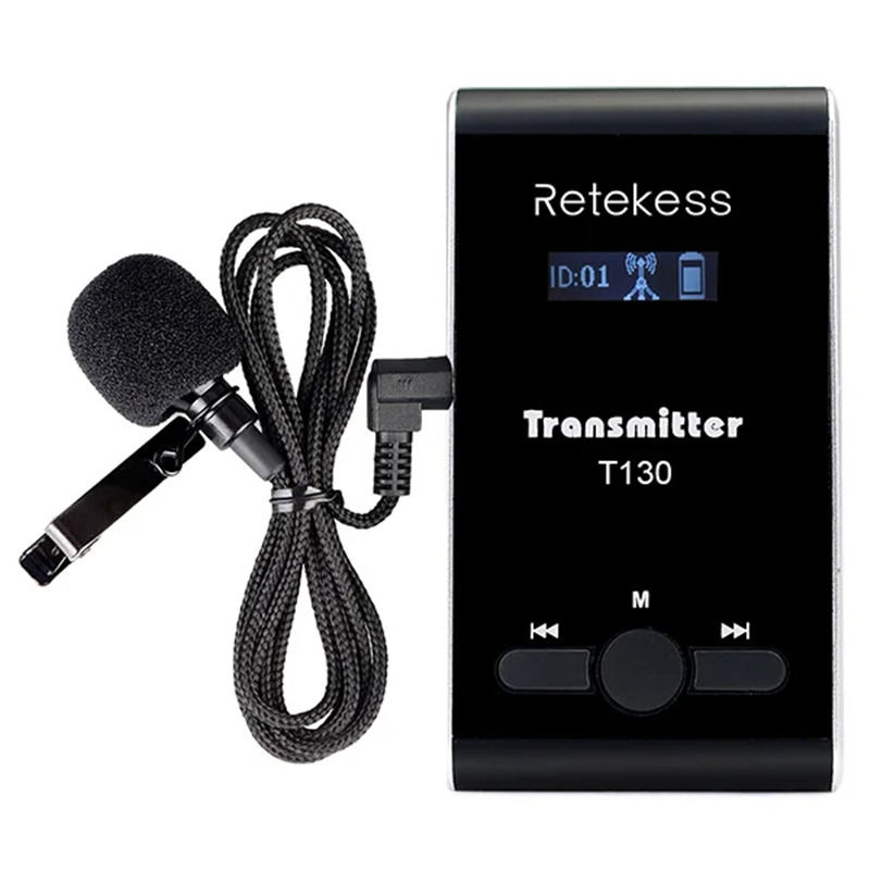 Retekess T130 wireless tour guide system transmitter receiver