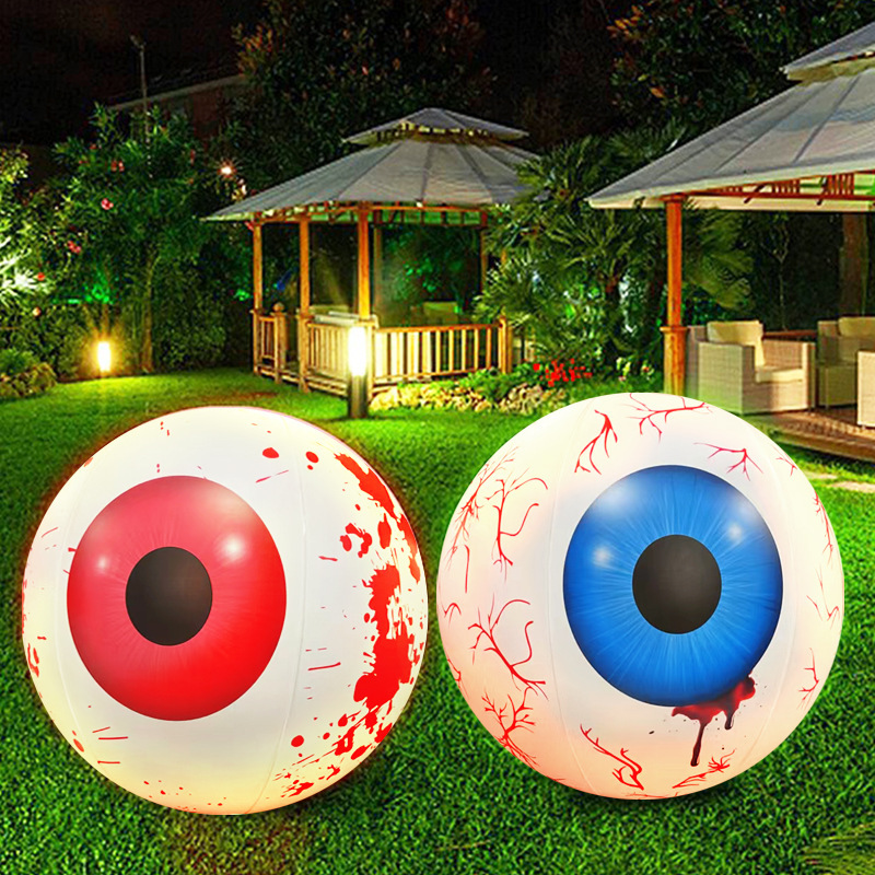 halloween inflatable eyeball led light up decor