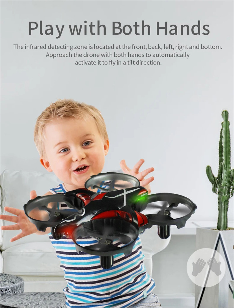 JJRC H56 RC drone infrared interactive induction flying aircraft