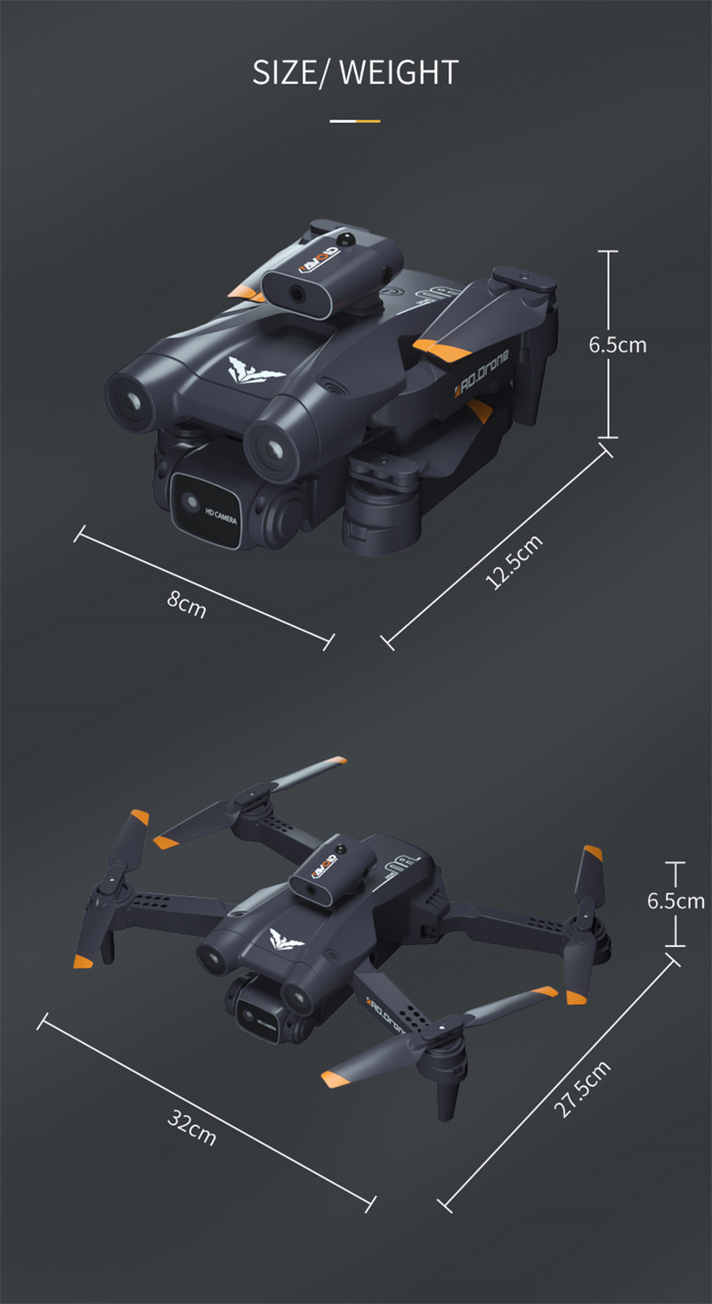 JJRC H106 4K dual camera foldable rc drone quadcopter toy