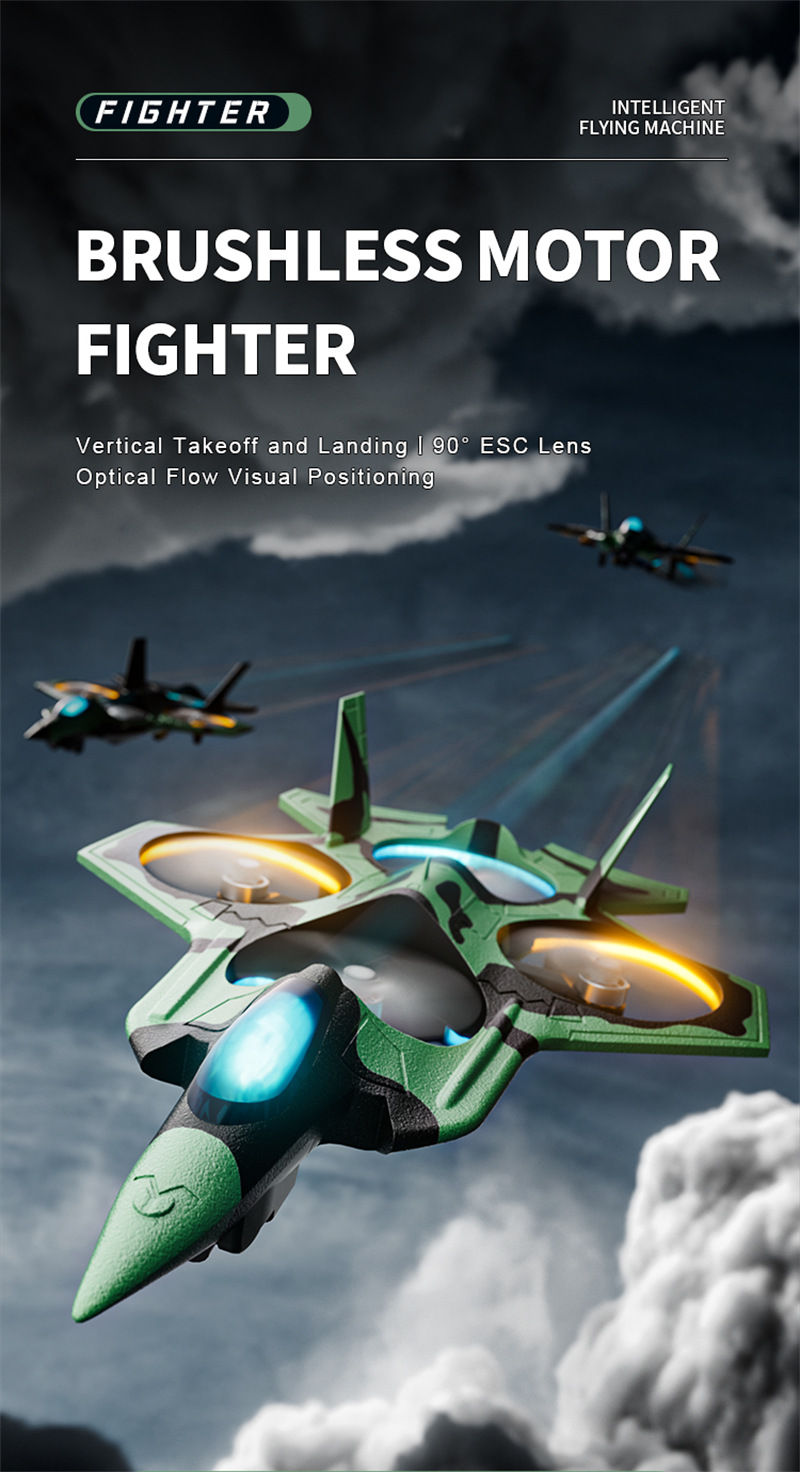 JJRC H118 rc fighter jet brushless motor 8K wifi fpv camera