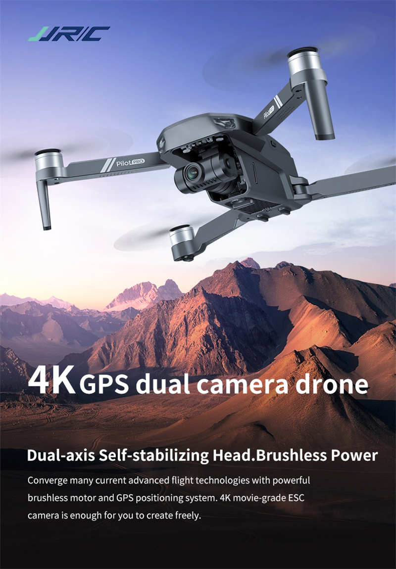 JJRC X19 rc drone hd 4k dual cam 2-axis gimbal 5g wifi gps brushless quadcopter