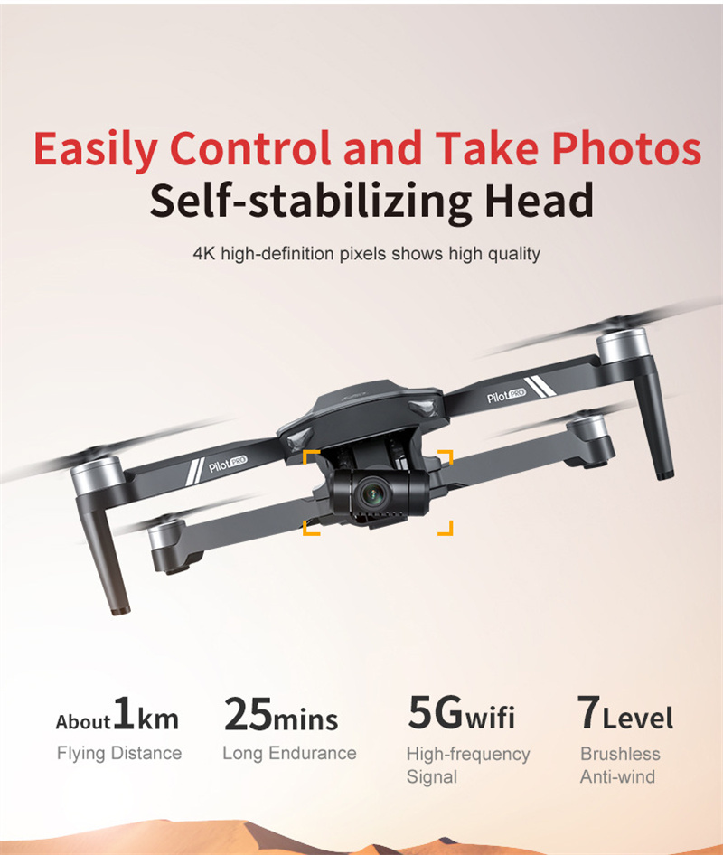 JJRC X19 rc drone hd 4k dual cam 2-axis gimbal 5g wifi gps brushless quadcopter