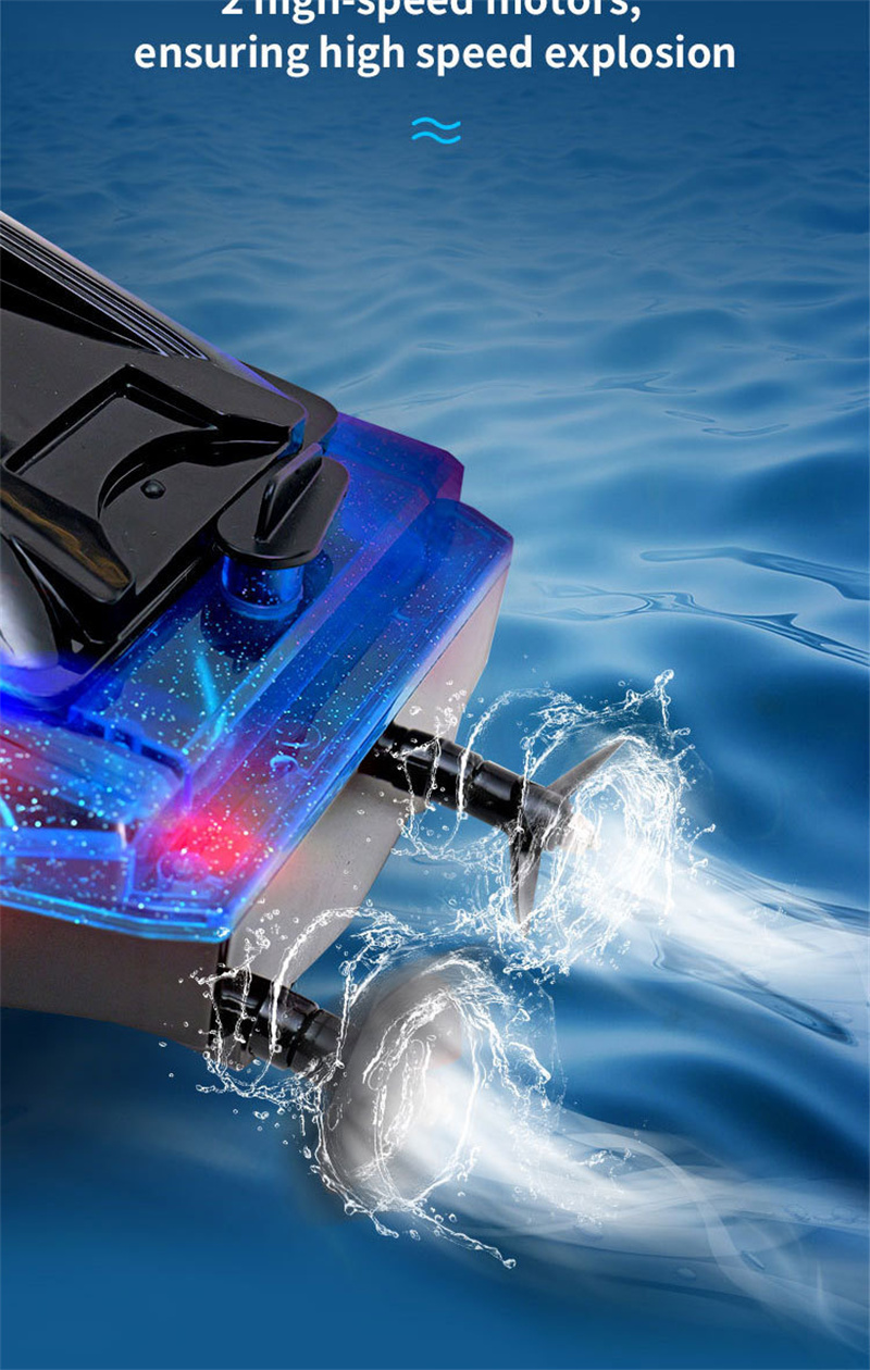 JJRC S15 rc speed boat 2.4G led high speed 30km toy