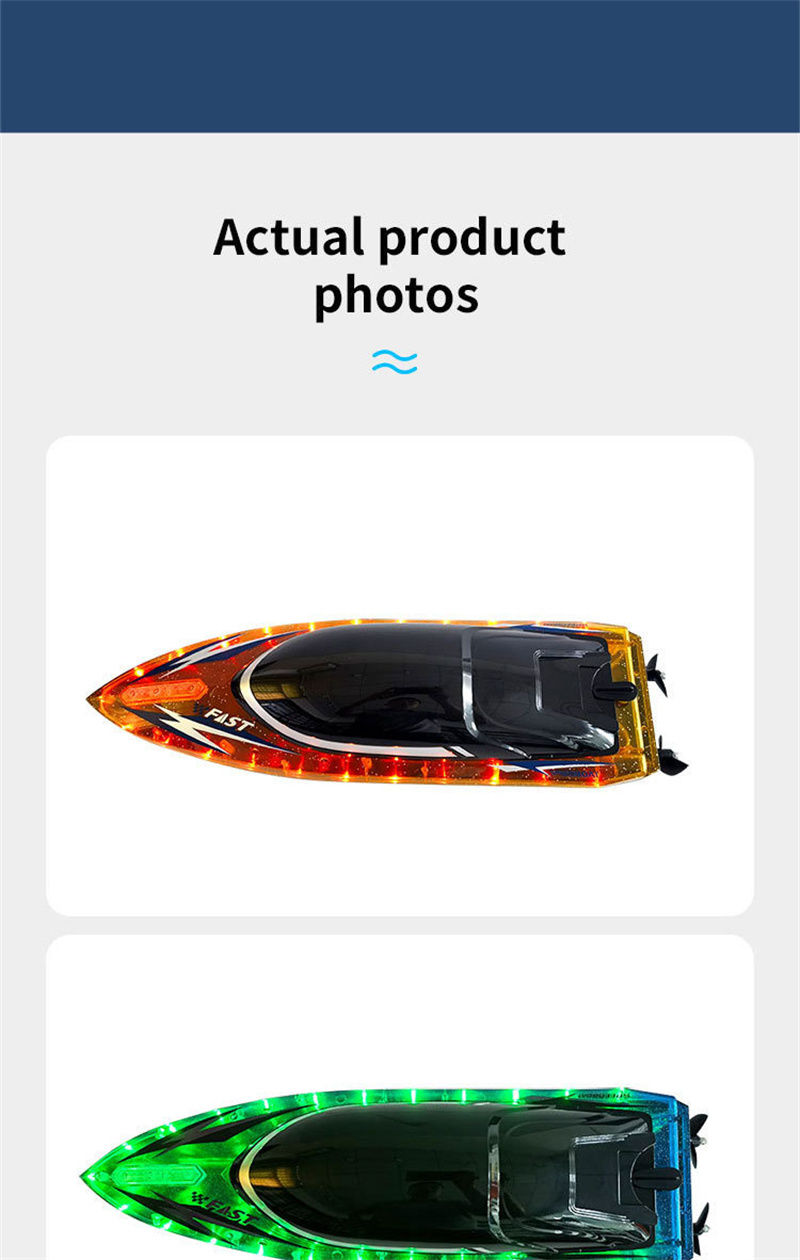 JJRC S15 rc speed boat 2.4G led high speed 30km toy