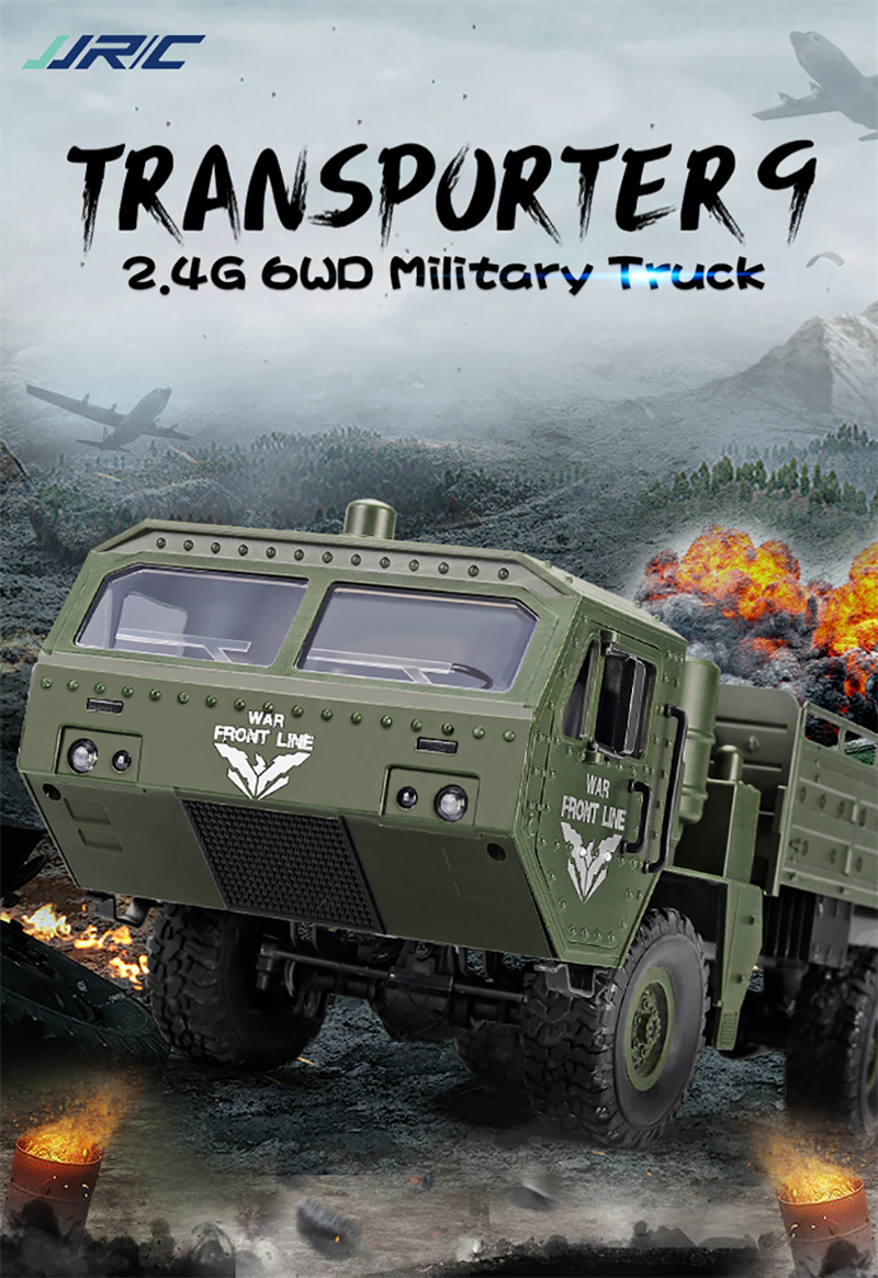 JJRC Q75 RC Military Truck 1:16 6WD 2.4G Off-road