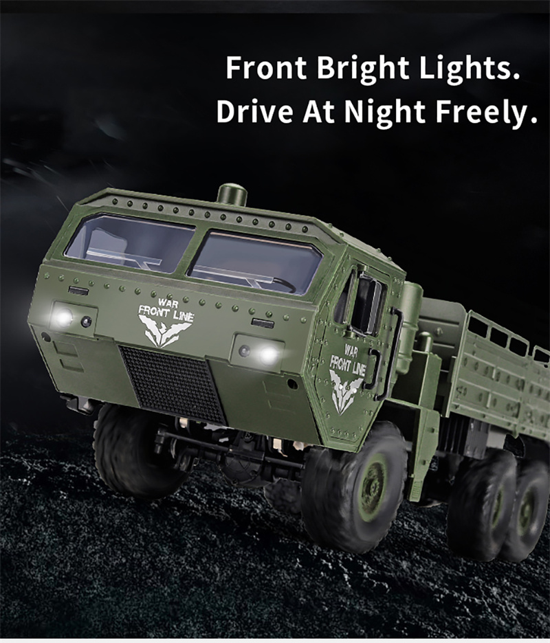 JJRC Q75 RC Military Truck 1:16 6WD 2.4G Off-road