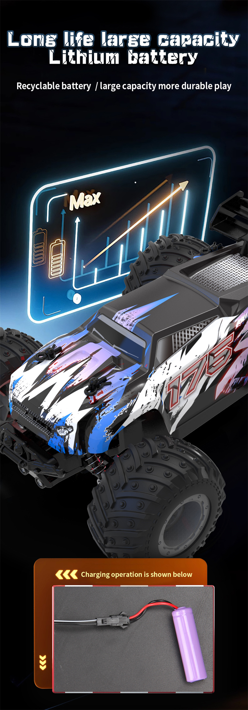 JJRC Q105 rc car high speed off-road racing truck