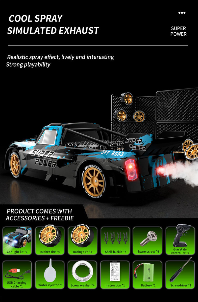 JJRC Q123 4wd drift brushless racing rc car