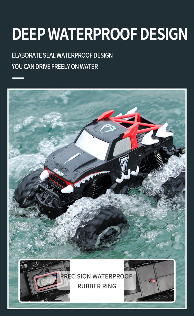 JJRC Q127 rc car 4WD amphibious off road vehicle