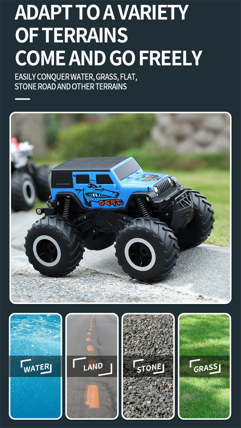 JJRC Q127 rc car 4WD amphibious off road vehicle