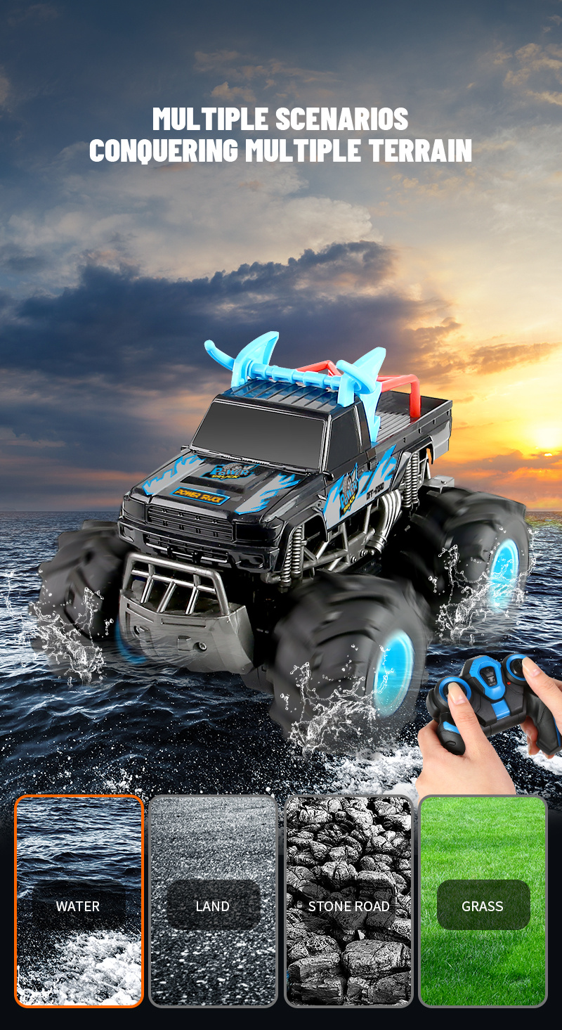 JJRC Q135 RC car 4WD amphibious off road vehicle