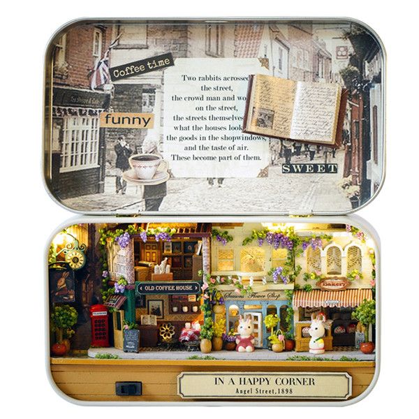 Wholesale Diy Miniature House Kit Toy Box Theater Old Times